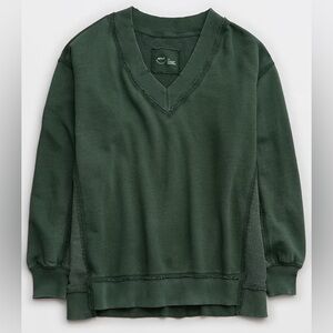 aerie Green V-Neck Sweater
